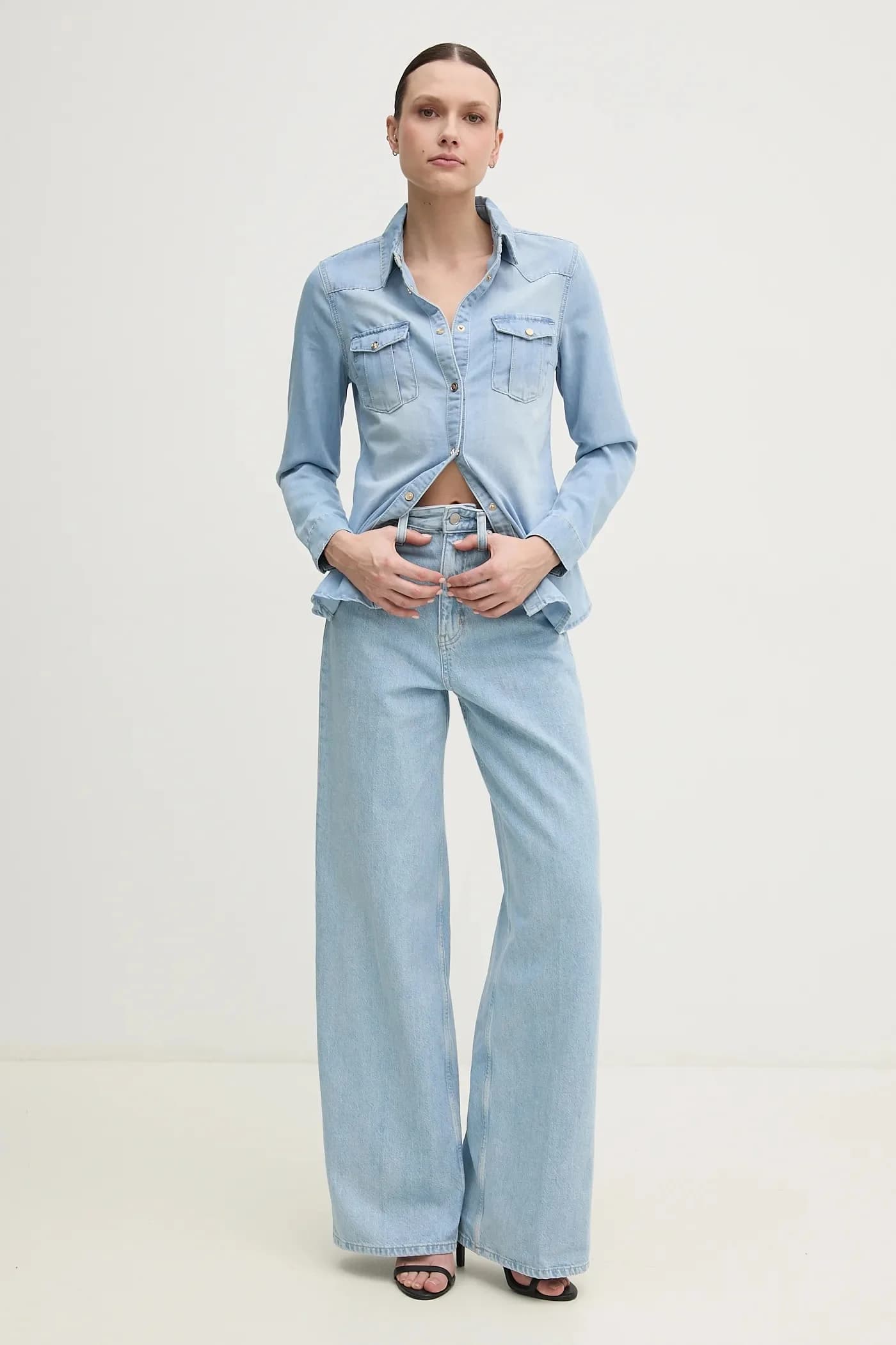 Джинсовая рубашка - фото 2