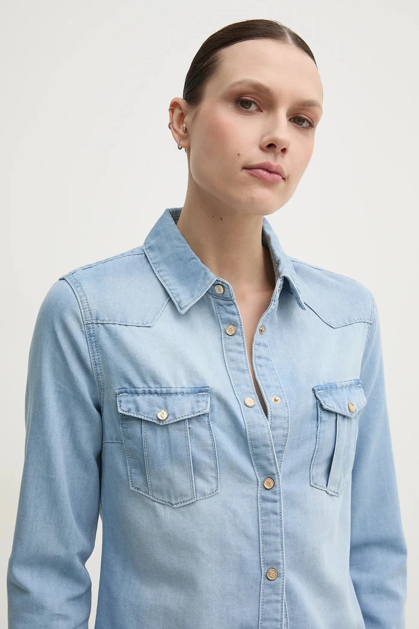 Джинсовая рубашка - фото 4