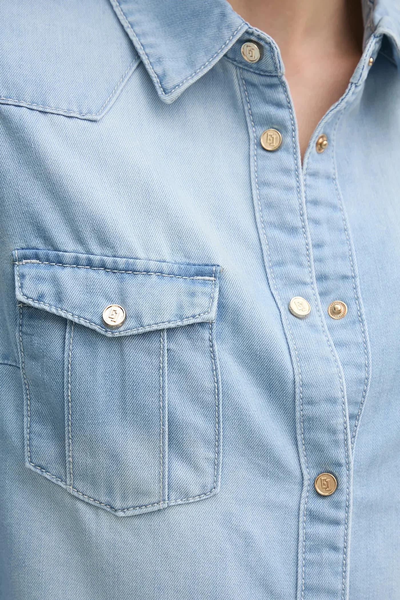 Джинсовая рубашка - фото 5