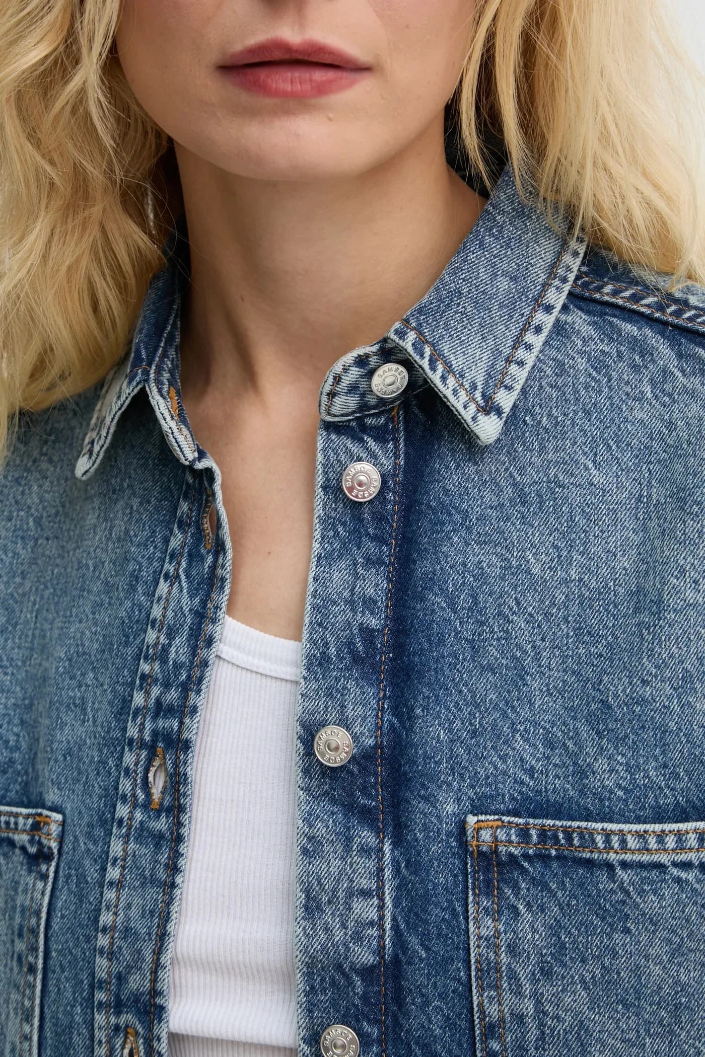 SAELEANORI джинсовая рубашка - фото 5