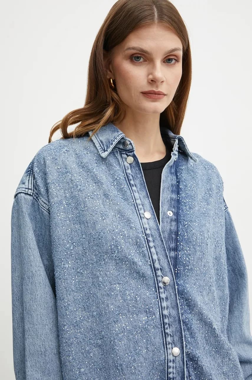 BOSS Оранжевая джинсовая рубашка - фото 4