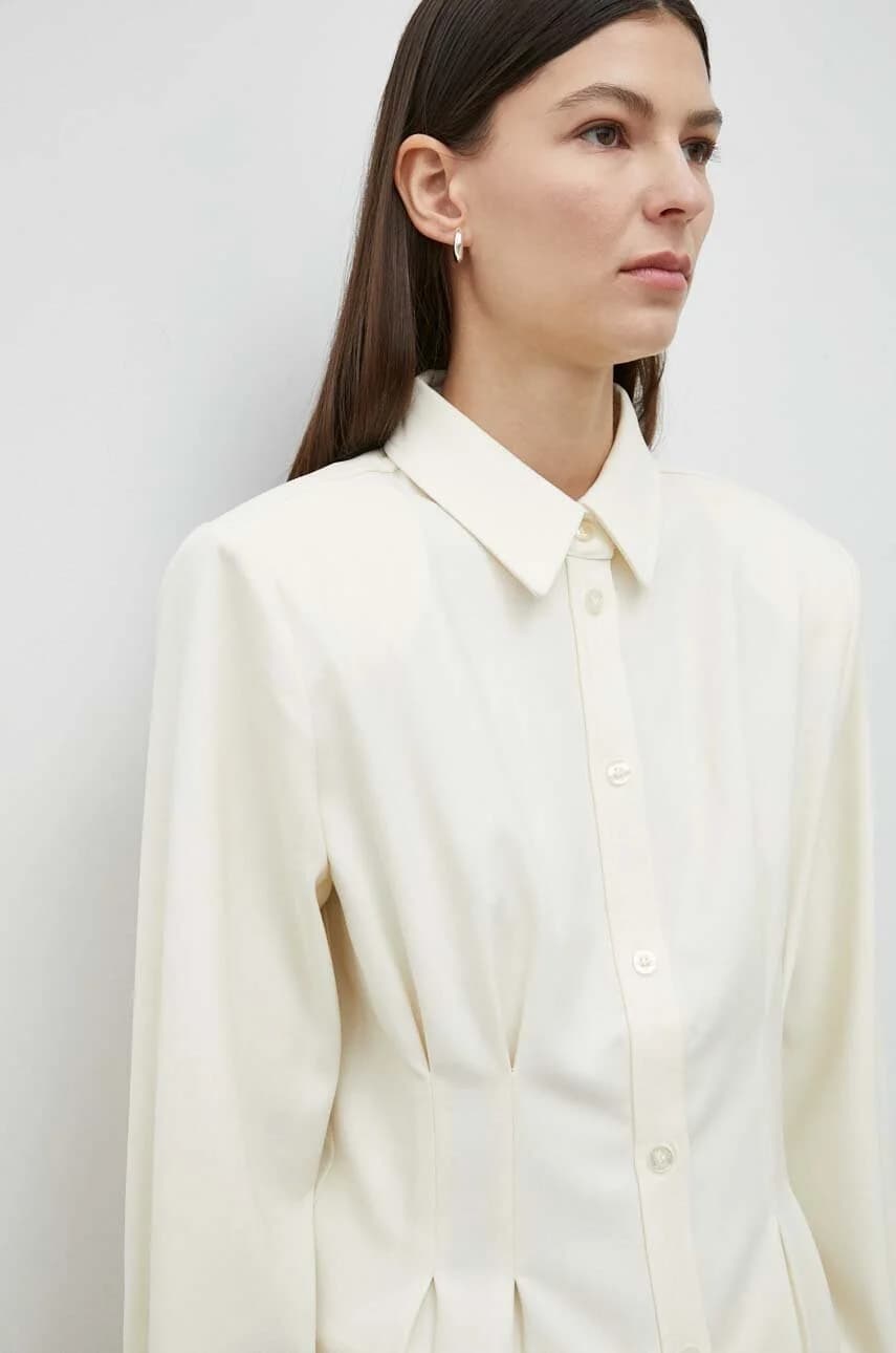 Рубашка из смесовой шерсти - фото 6