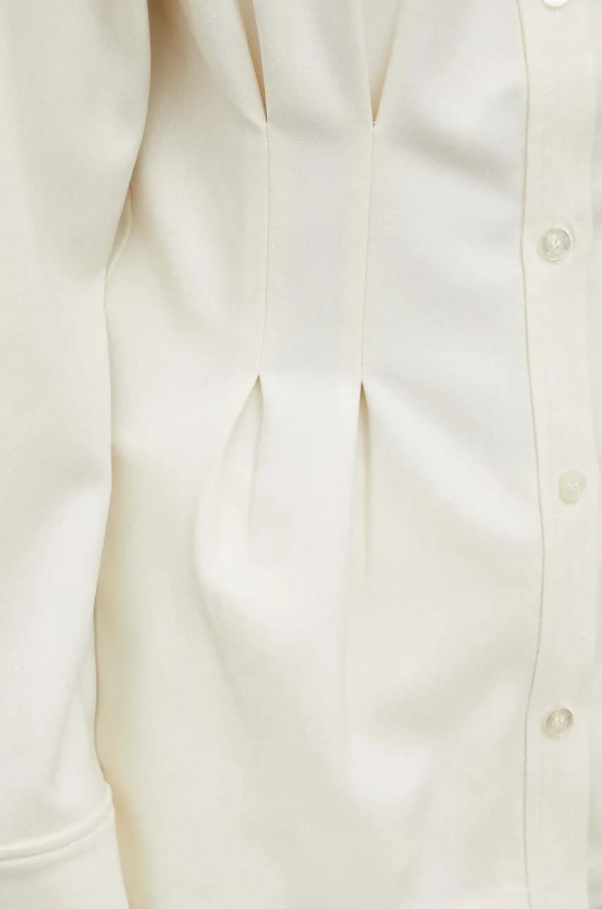 Рубашка из смесовой шерсти - фото 8