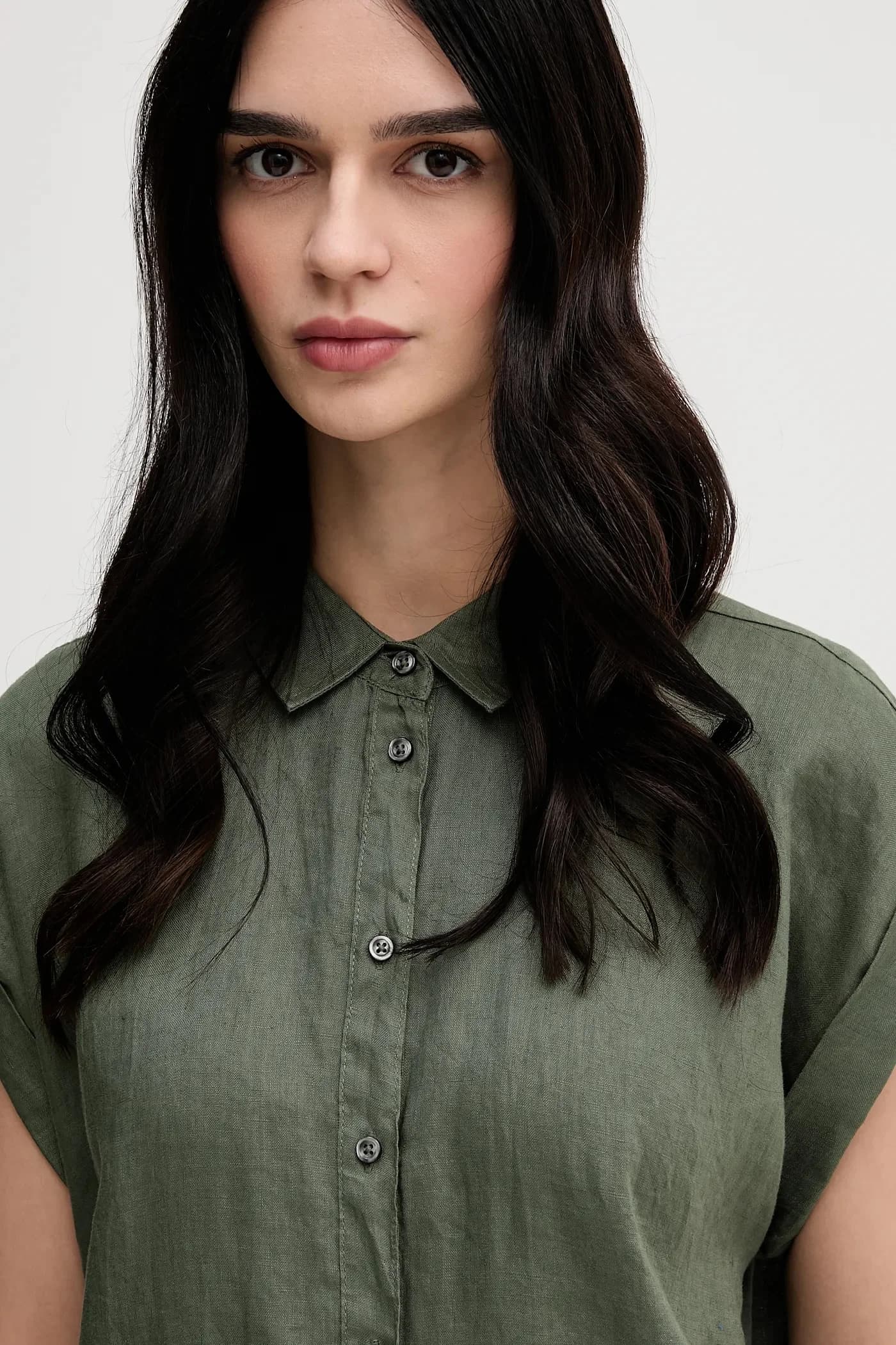 Льняная рубашка - фото 4