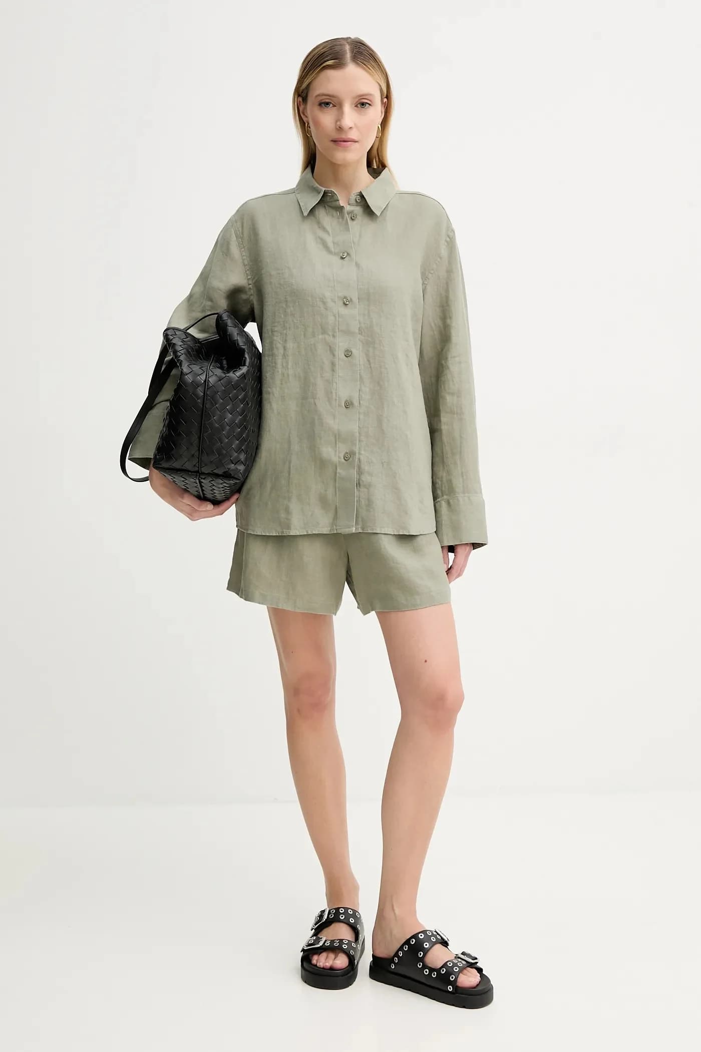 САНОТ льняная рубашка - фото 2