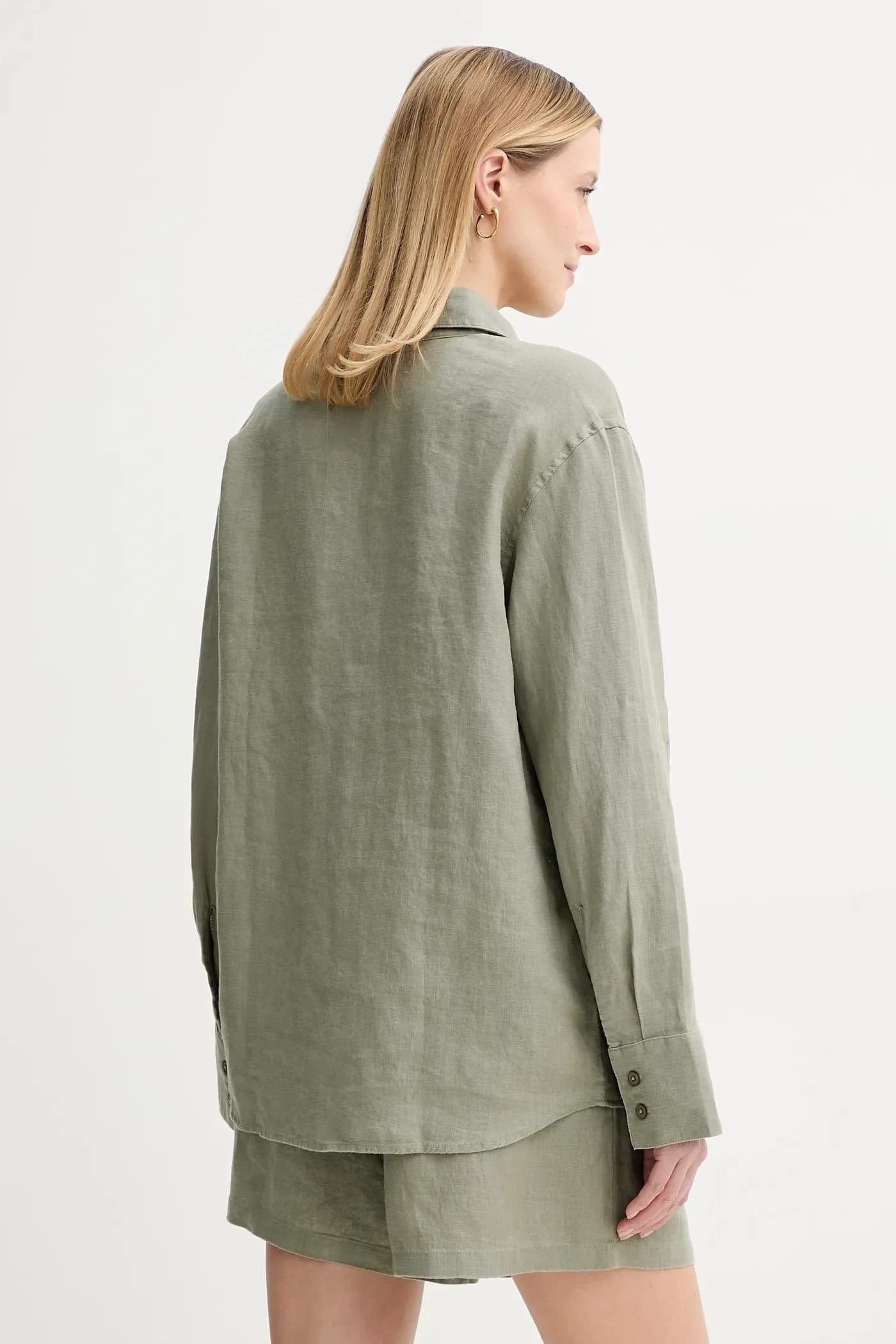 САНОТ льняная рубашка - фото 3