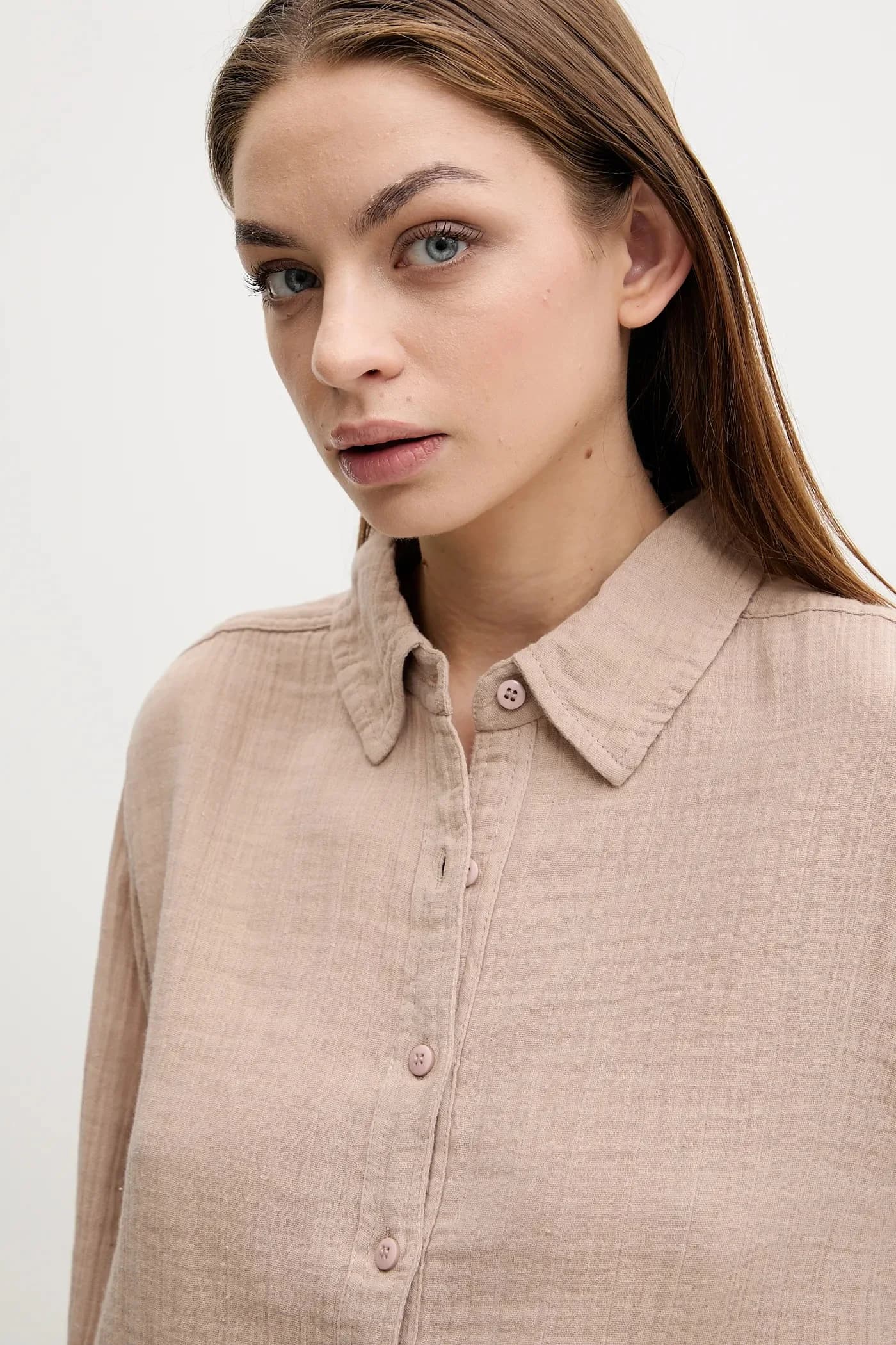 Хлопковая рубашка - фото 5