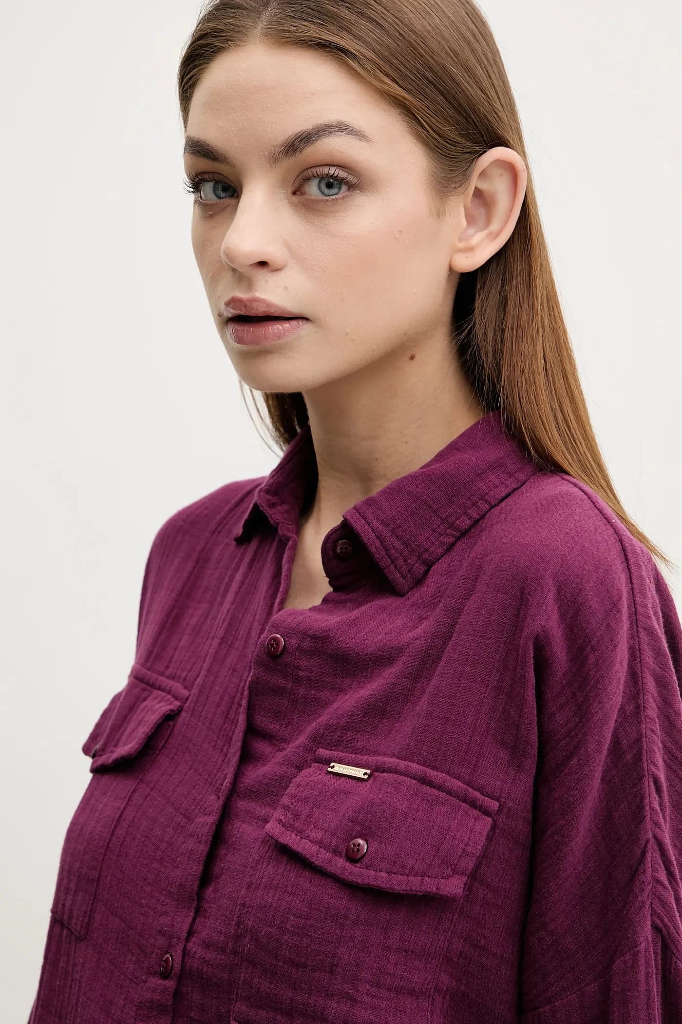 Хлопковая рубашка - фото 4