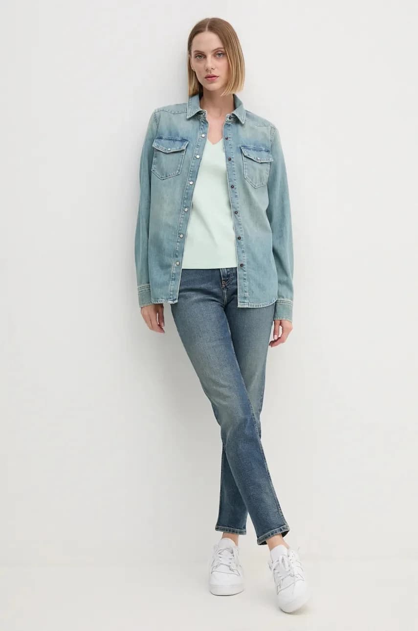 Джинсовая рубашка - фото 2