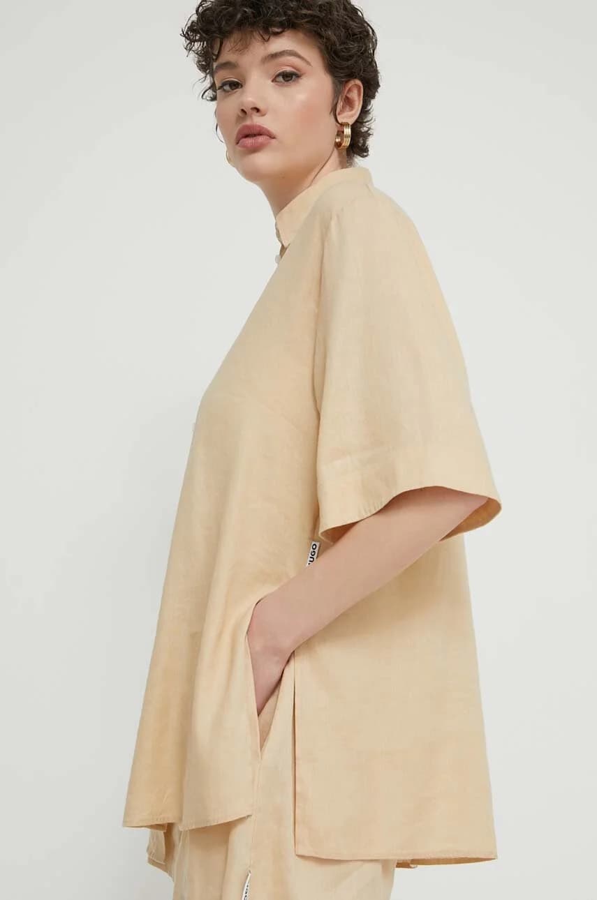 Льняная рубашка - фото 4