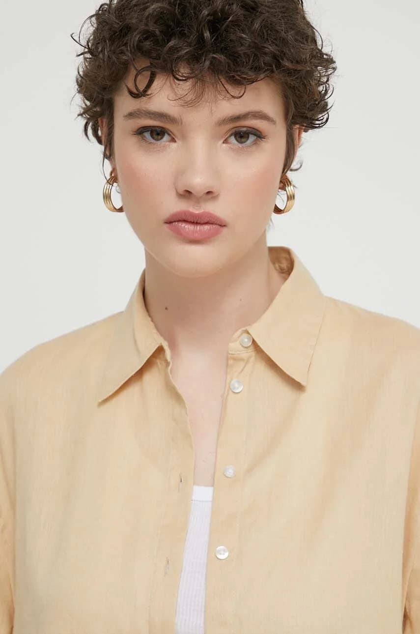 Льняная рубашка - фото 5