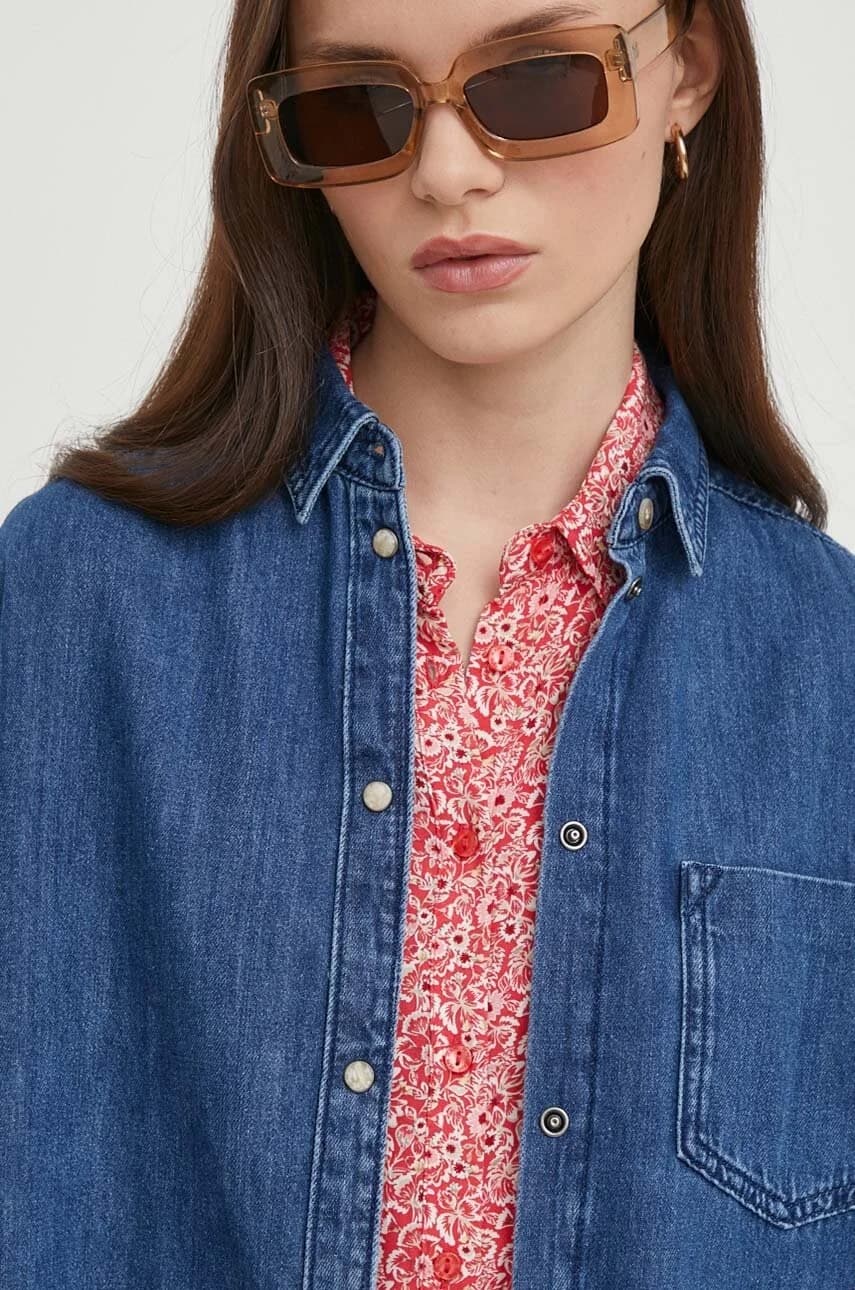 джинсовая рубашка MILEY - фото 5