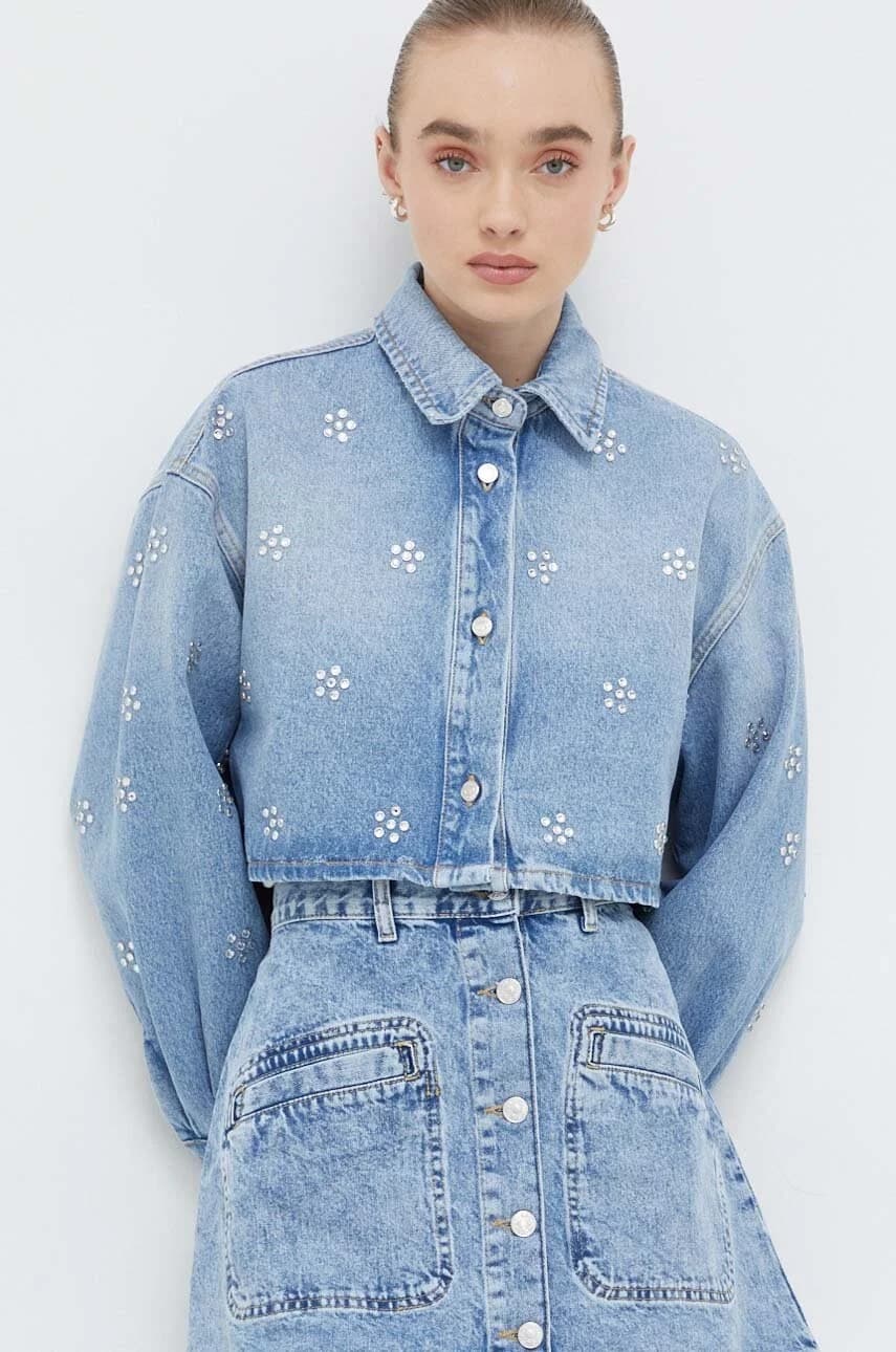 джинсовая рубашка MSGM - фото 4