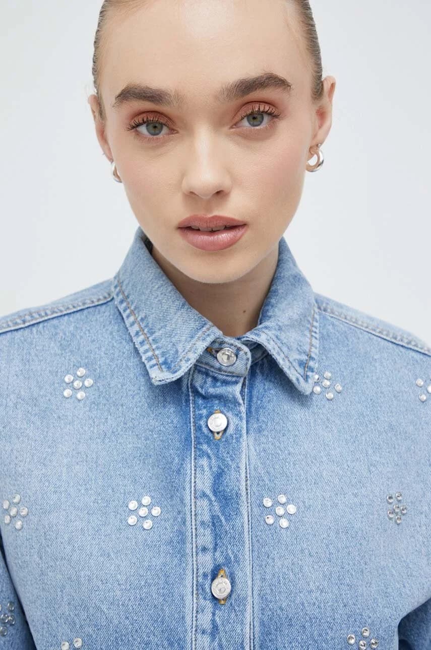 джинсовая рубашка MSGM - фото 5