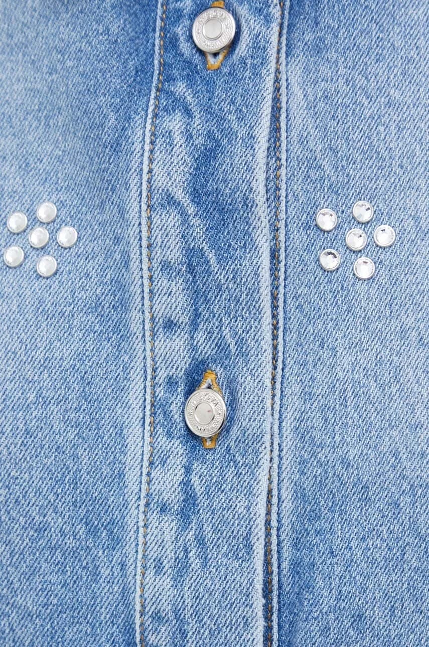 джинсовая рубашка MSGM - фото 6
