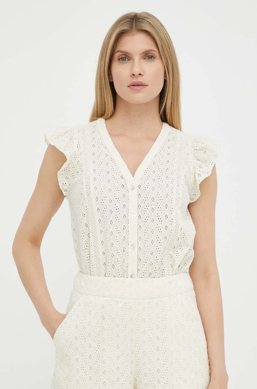 рубашка Myrtle Kamille из хлопка - фото 4