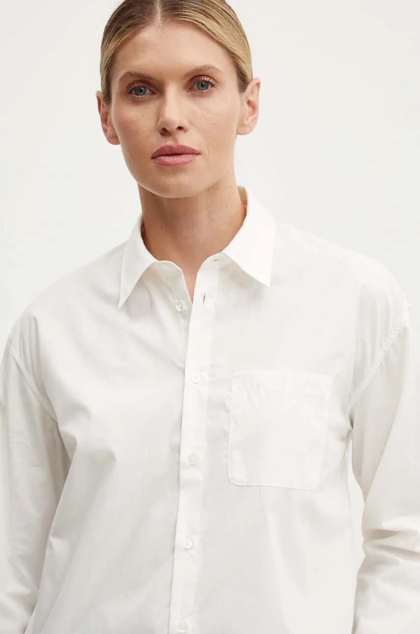 Хлопковая рубашка-бойфренд с вышивкой Chemise - фото 4