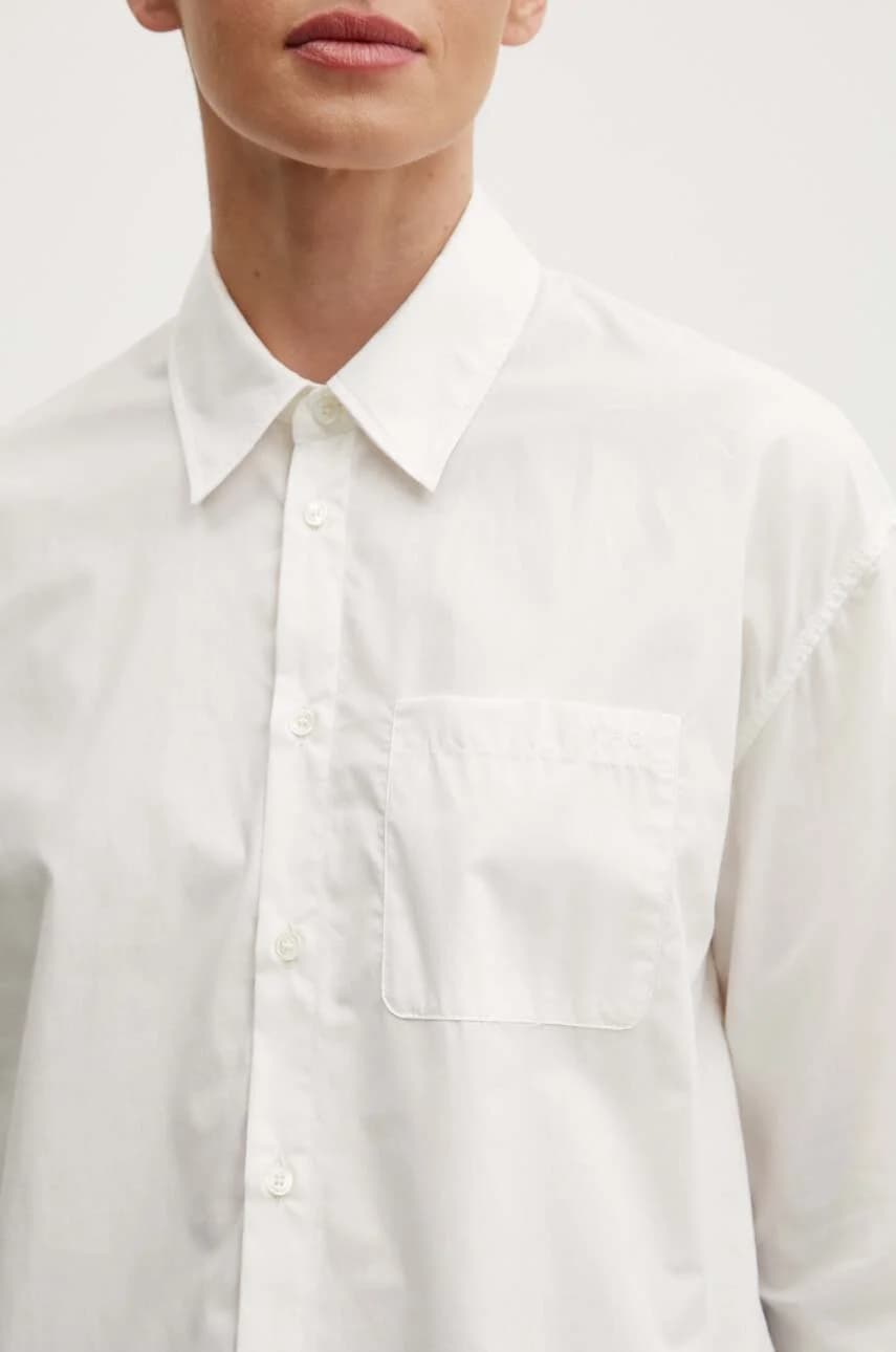 Хлопковая рубашка-бойфренд с вышивкой Chemise - фото 5