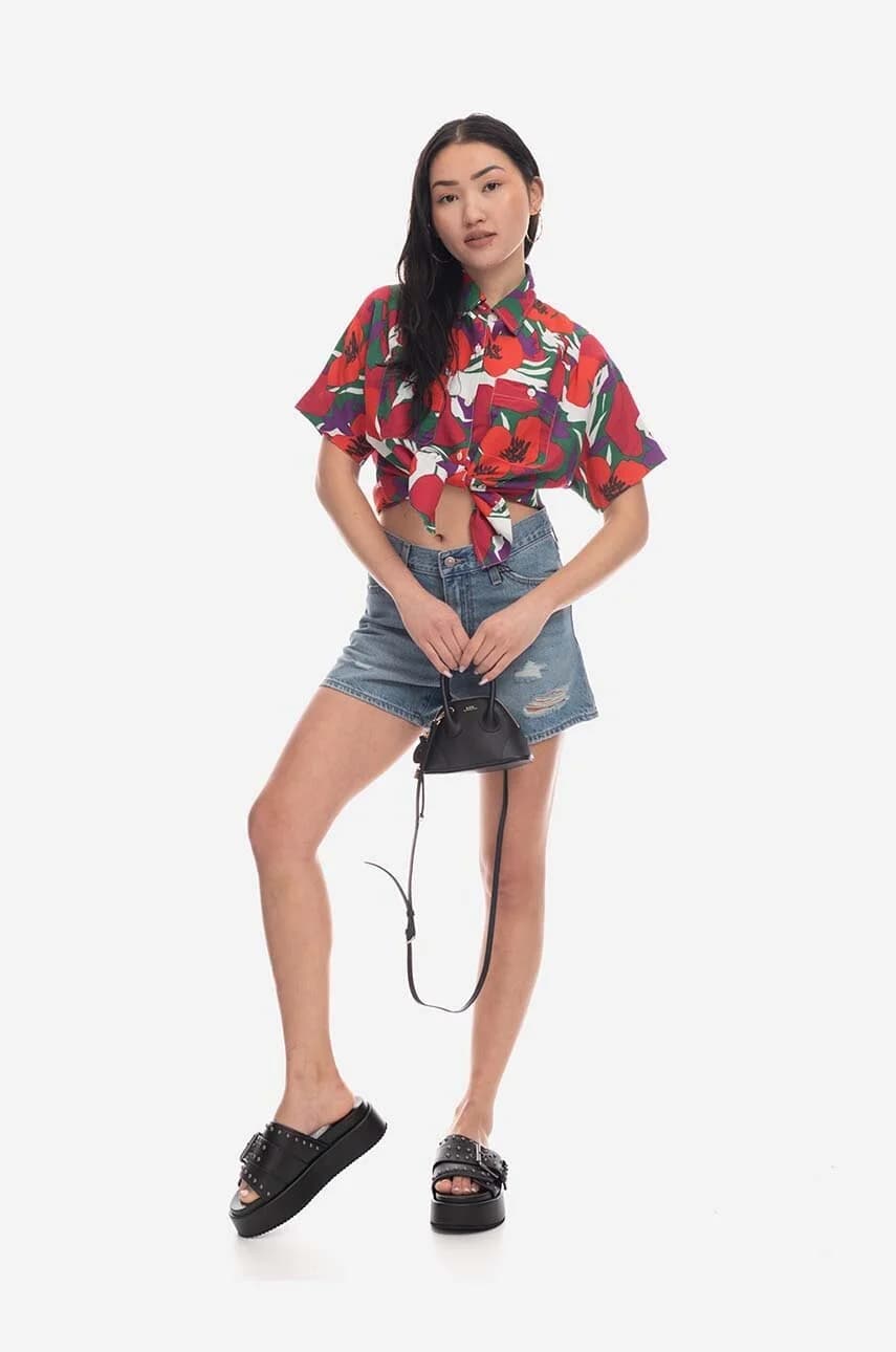 Рубашка из смесового льна - фото 5