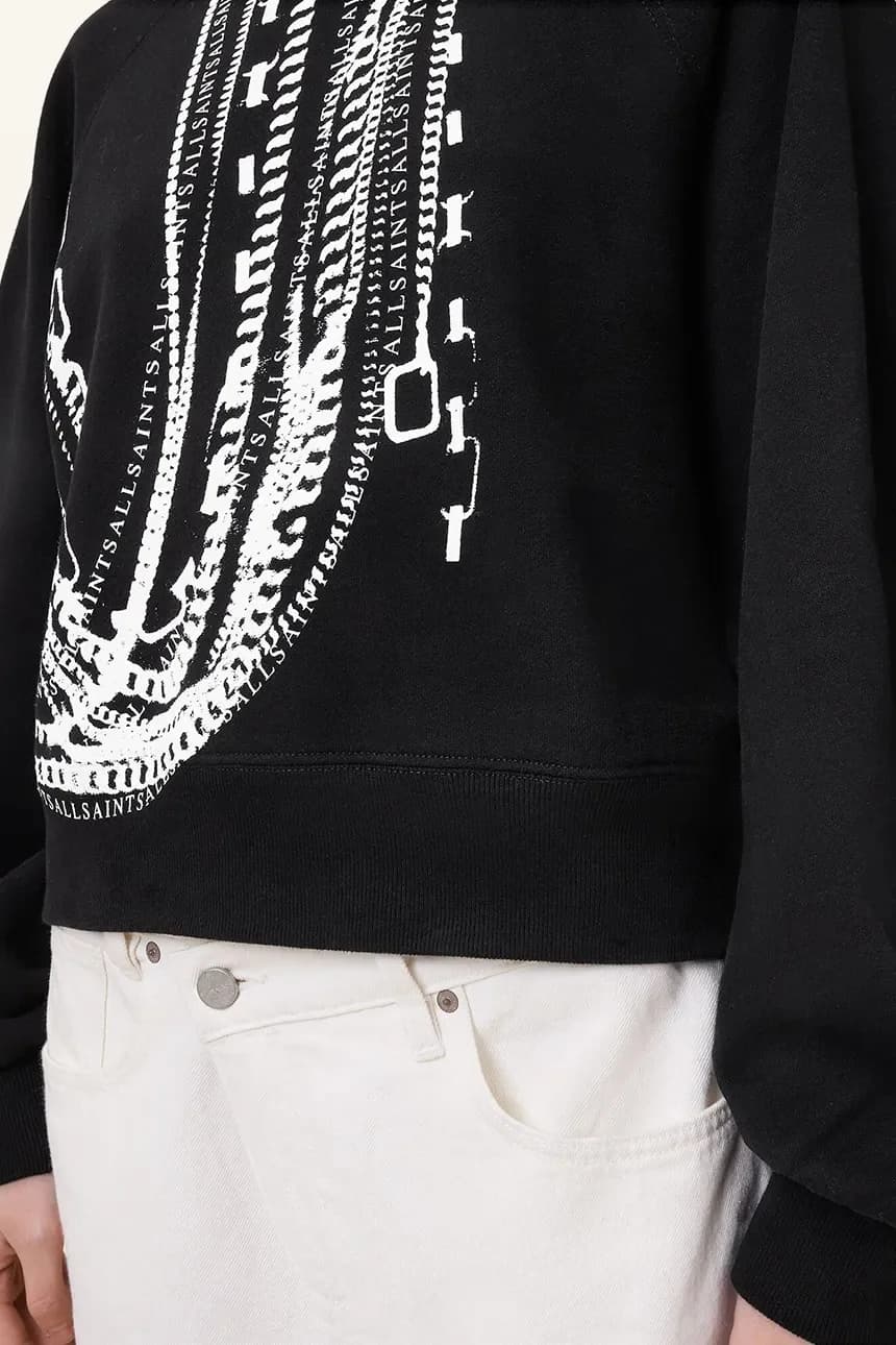 Хлопковая толстовка AllSaints METALLO DANA - фото 4