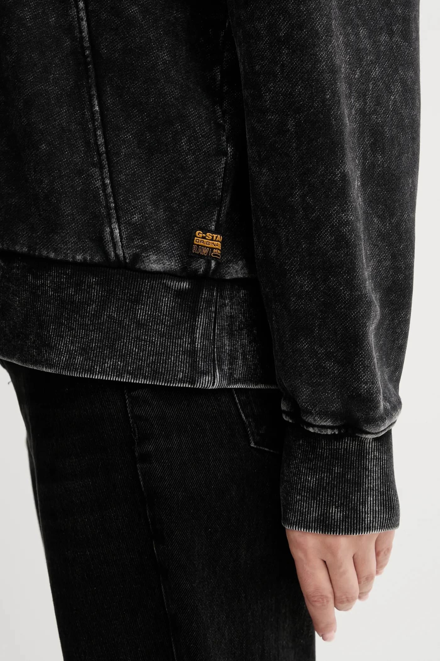 Толстовка из хлопка с выстиранным узором - фото 5