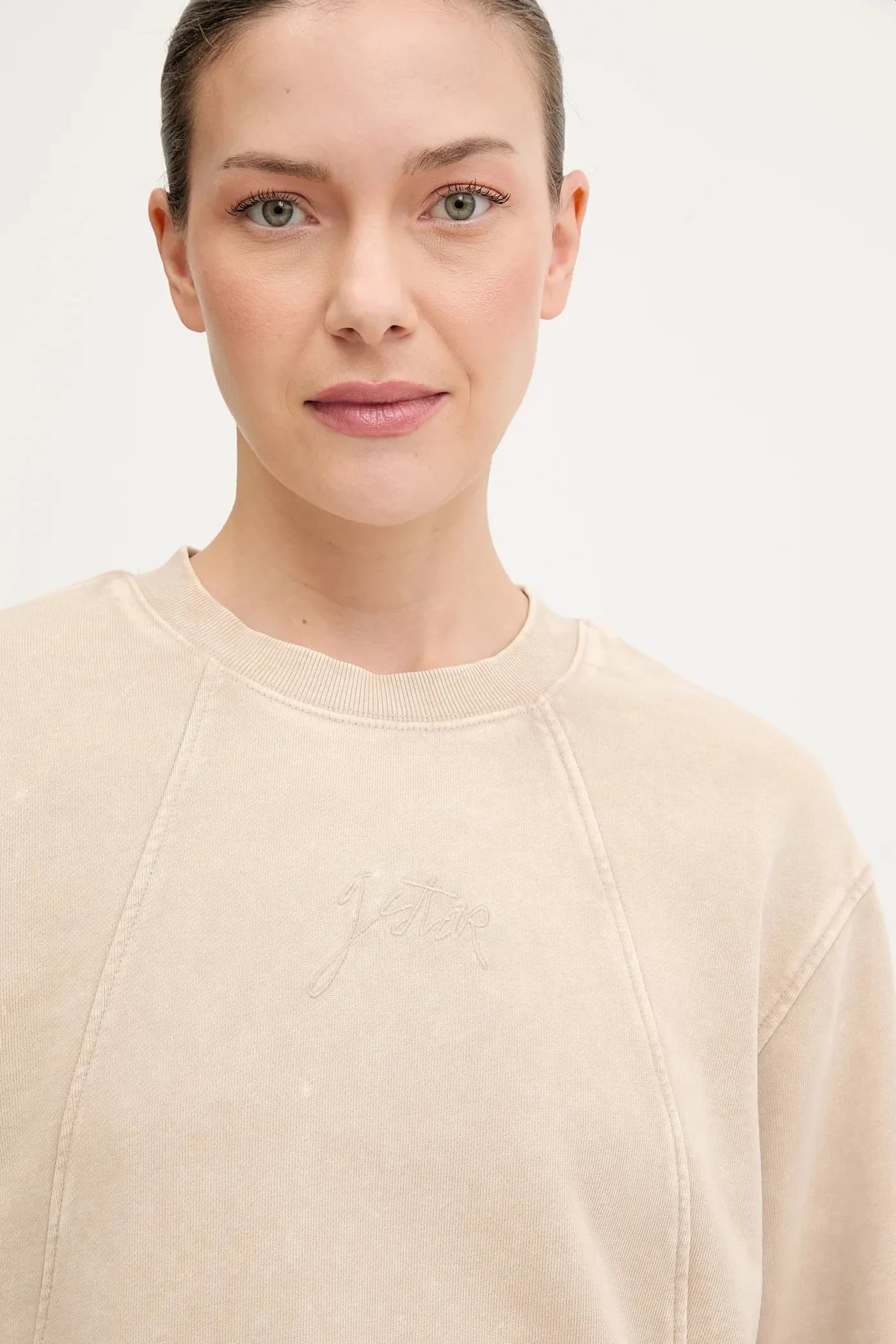 Толстовка из хлопка с выстиранным узором - фото 4