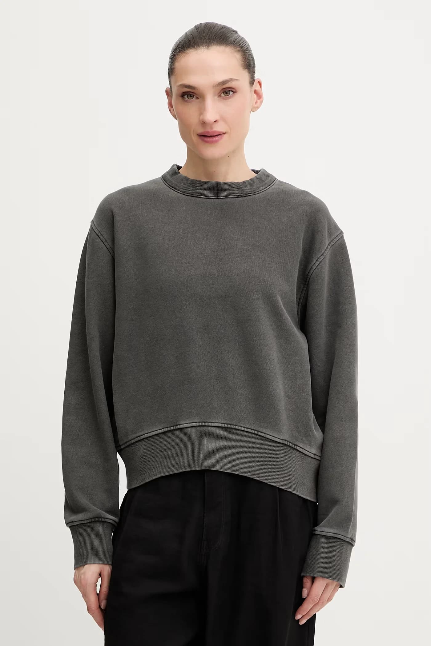 Толстовка из стираного непринужденного хлопка