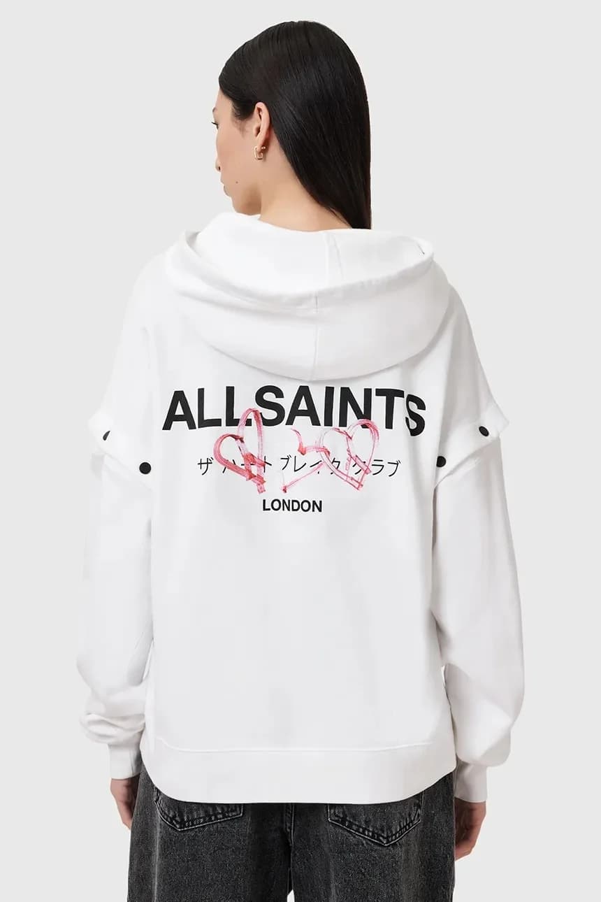 AllSaints AMORE AMPHIE хлопковая толстовка - фото 2