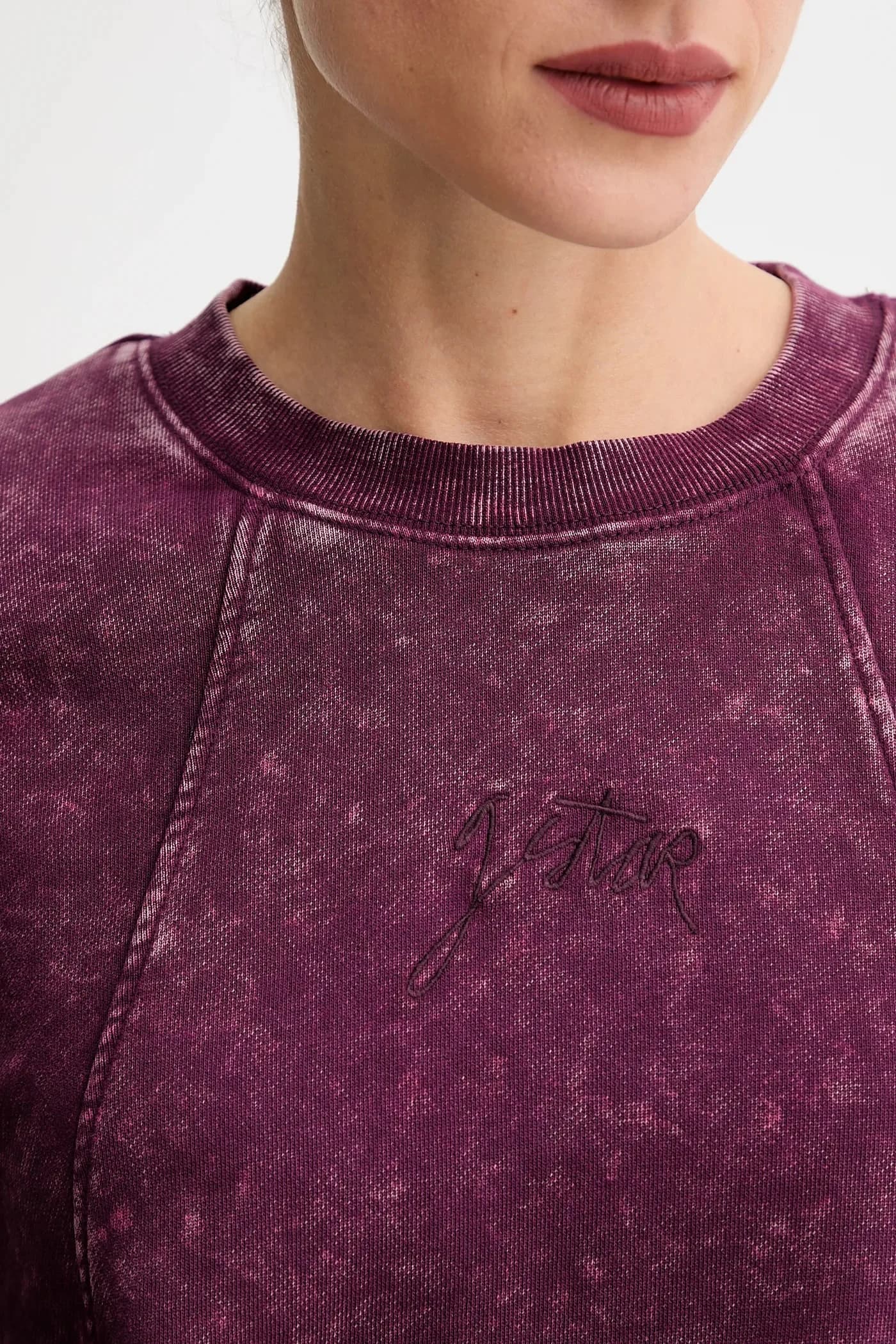 Толстовка из хлопка с выстиранным узором - фото 5