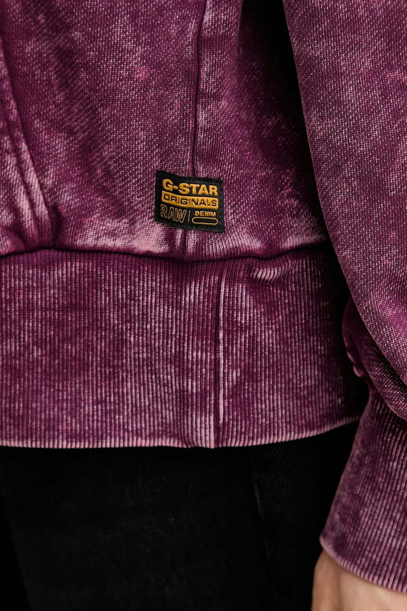 Толстовка из хлопка с выстиранным узором - фото 6