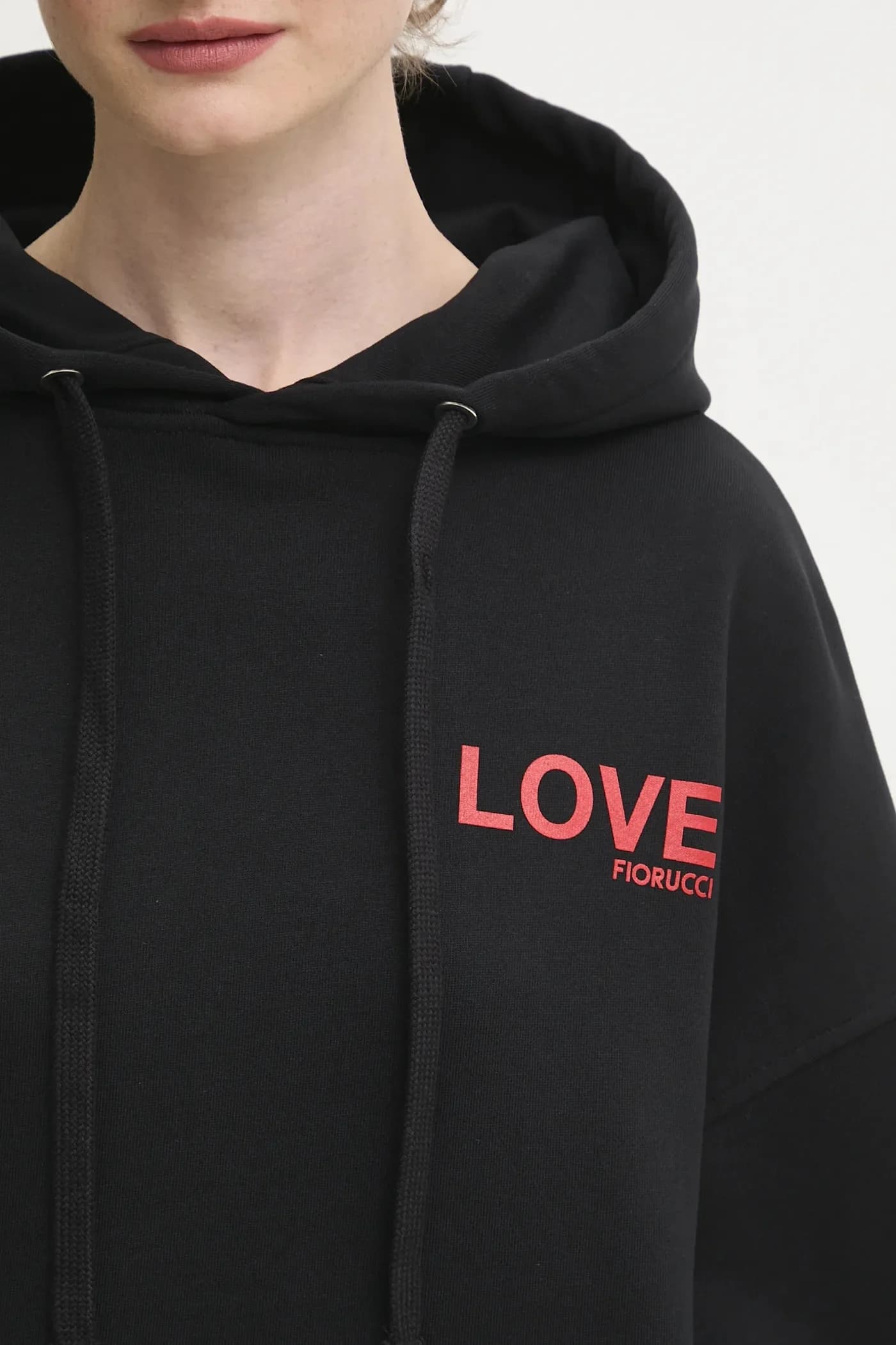 Свободный хлопковый свитшот с принтом Kissing Angels Love - фото 4