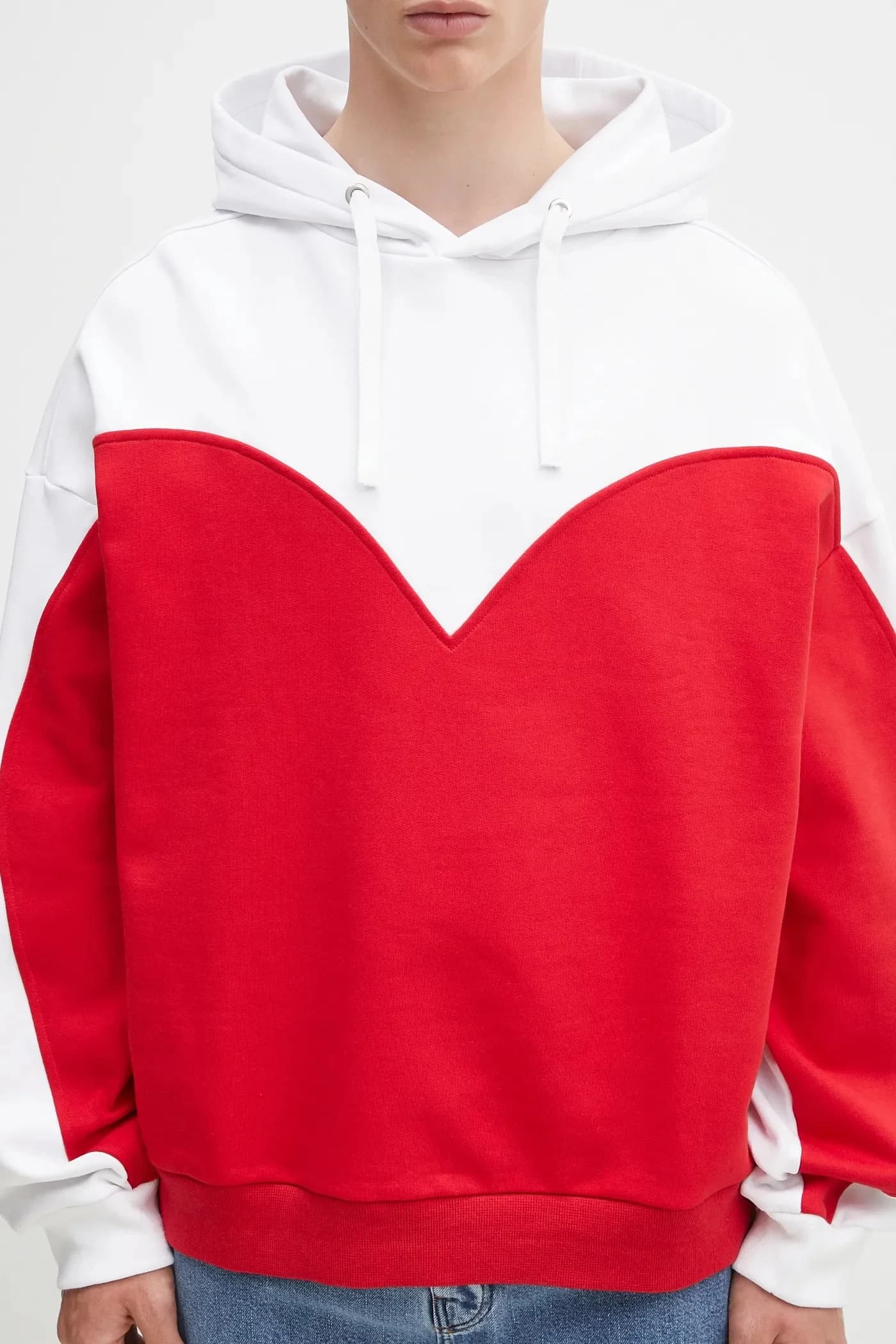 Хлопковая толстовка непринужденного кроя Heart - фото 7