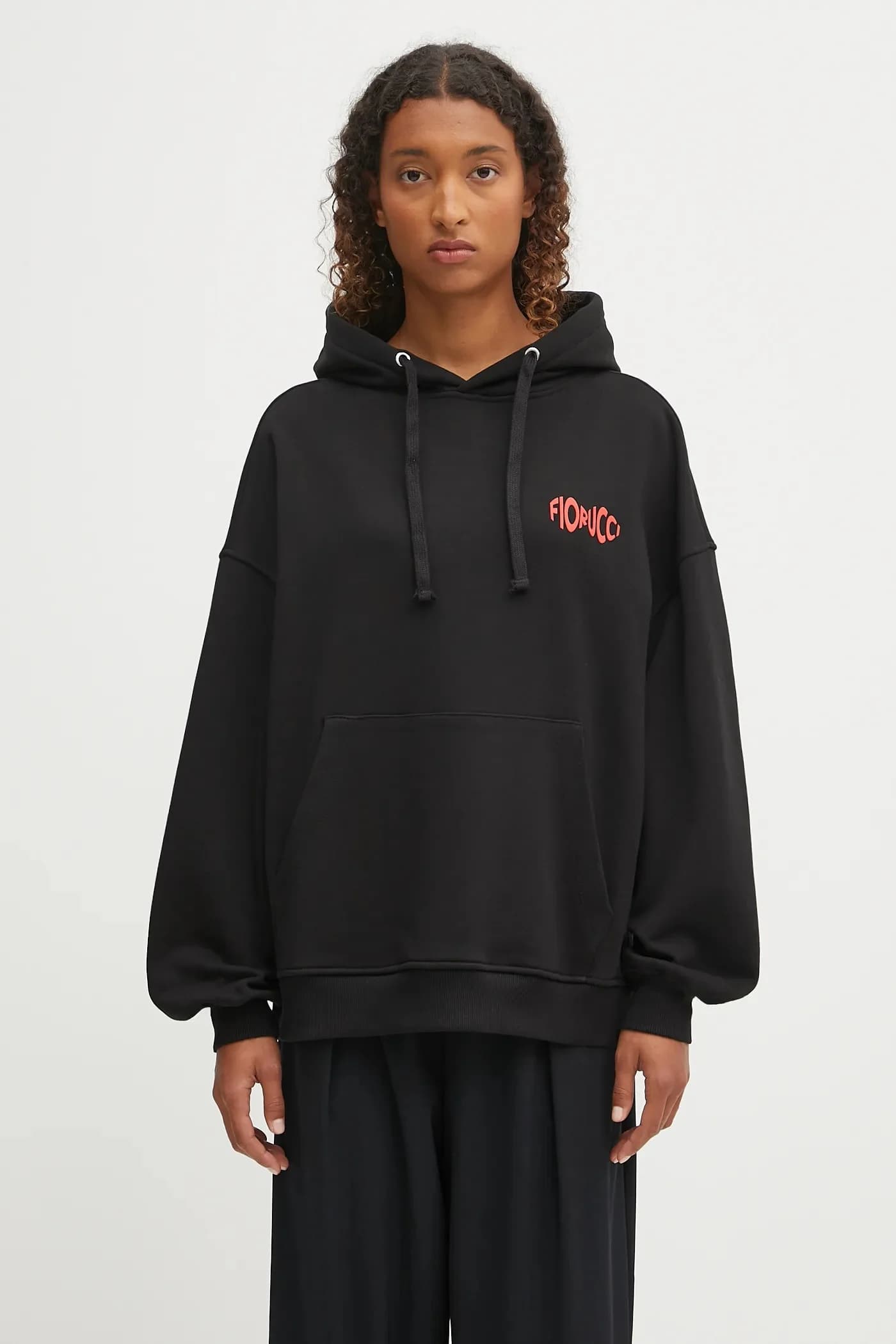 Хлопковая толстовка свободного кроя с принтом Fiorucci Cherry Mouth - фото 3