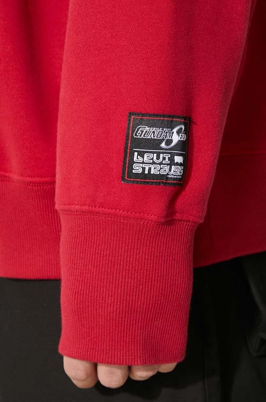 Levi's® x Gundam SEED хлопковая толстовка - фото 8
