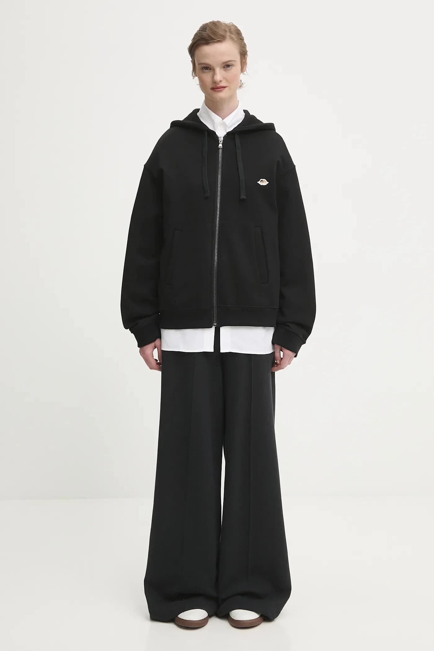 Хлопковая толстовка на молнии с нашивкой Angel Patch Regular Fit - фото 5