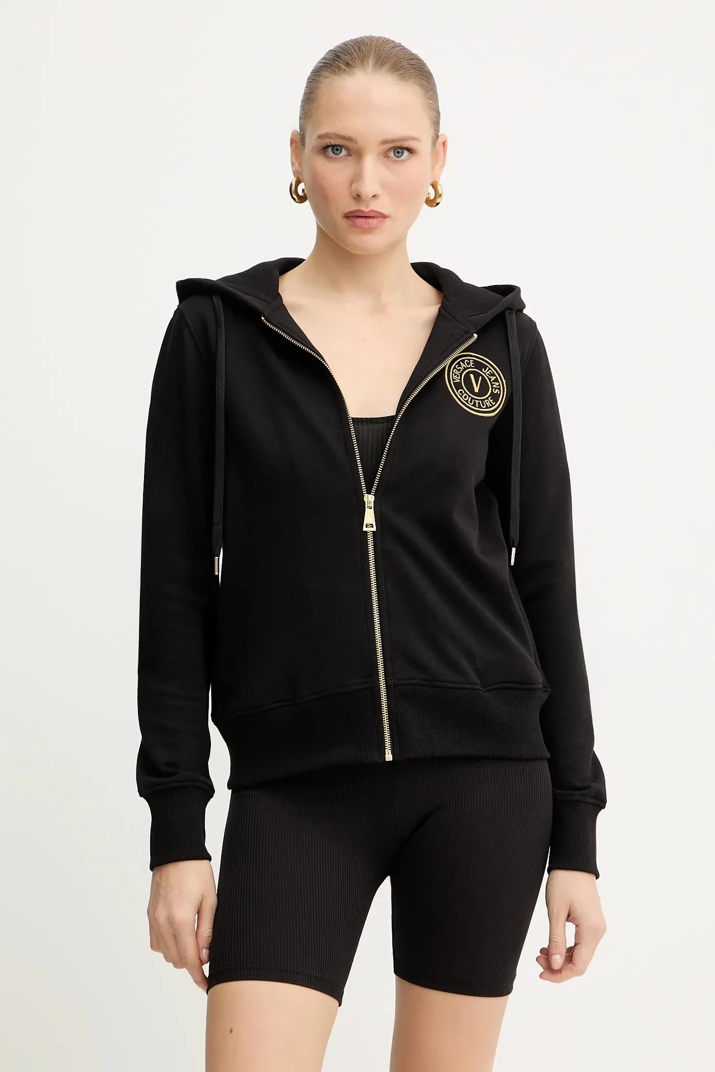 Хлопковая толстовка Versace Jeans Couture