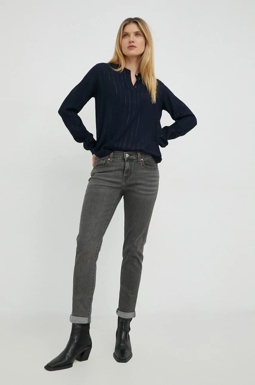 Джинсы БОЙФРАЙЕНД СРЕДНЕЙ ПОСАДКИ - фото 2