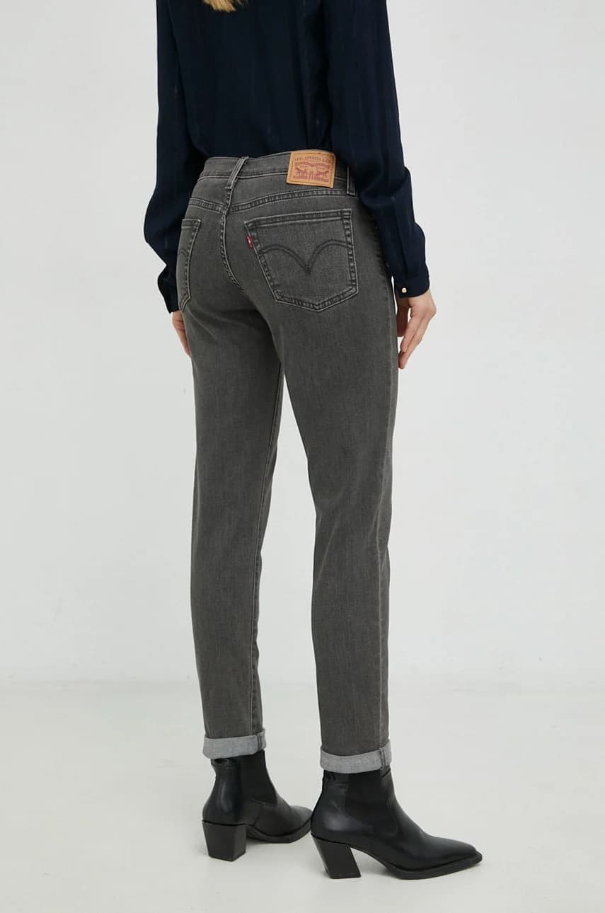 Джинсы БОЙФРАЙЕНД СРЕДНЕЙ ПОСАДКИ - фото 3