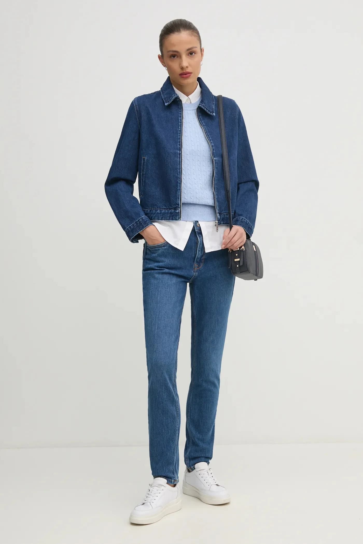 TAPERED JEANS HW ФИОЛЕТОВЫЕ джинсы - фото 2