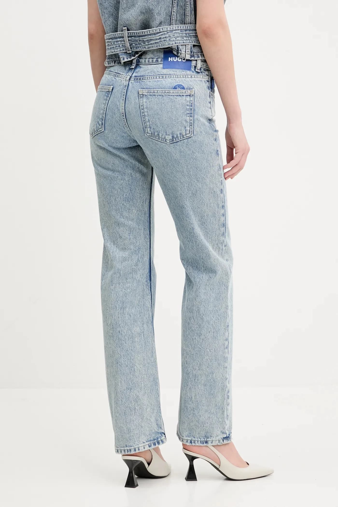 Хлопковые джинсы - фото 3