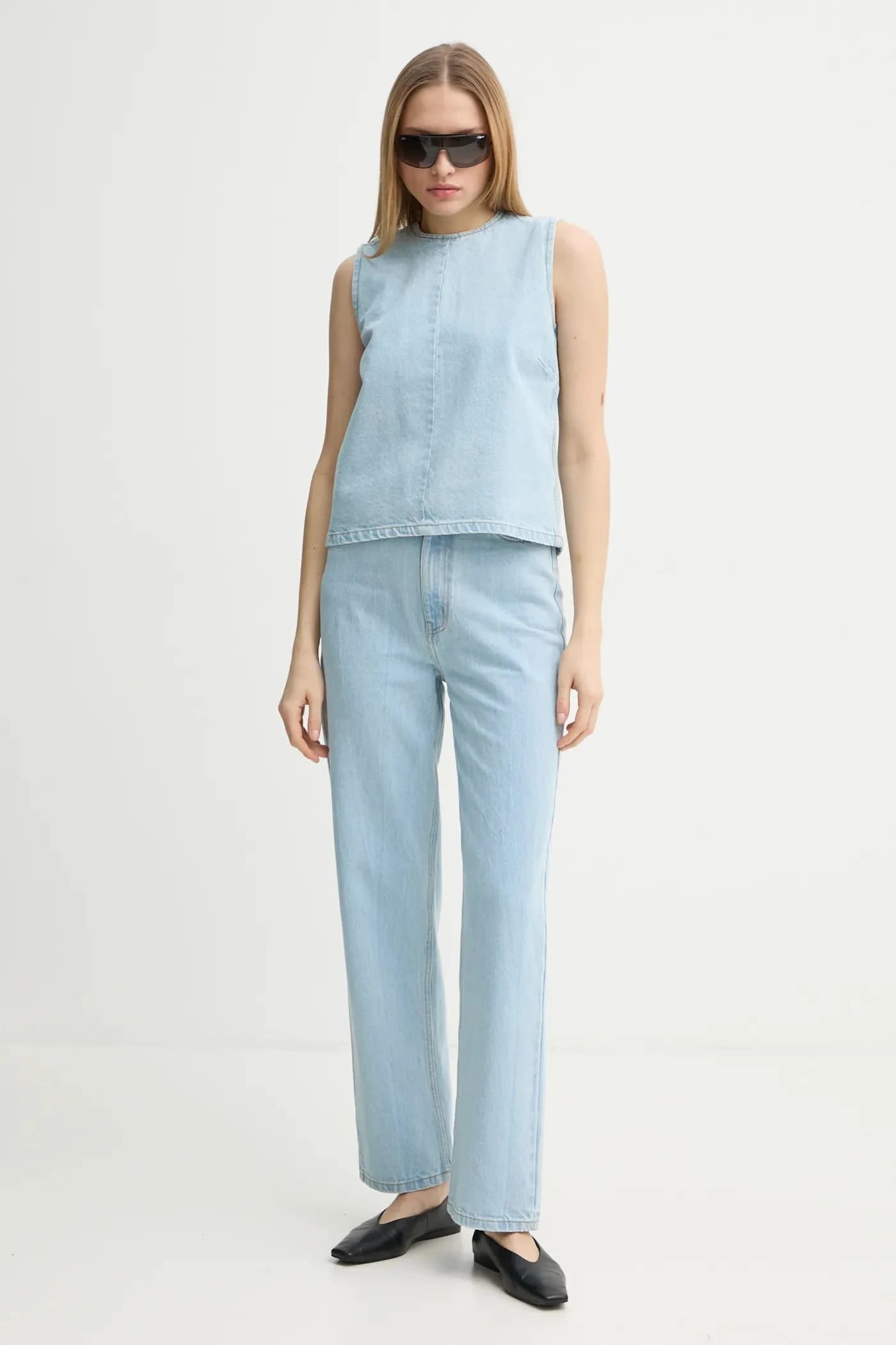 Джинсы с блестками - фото 2