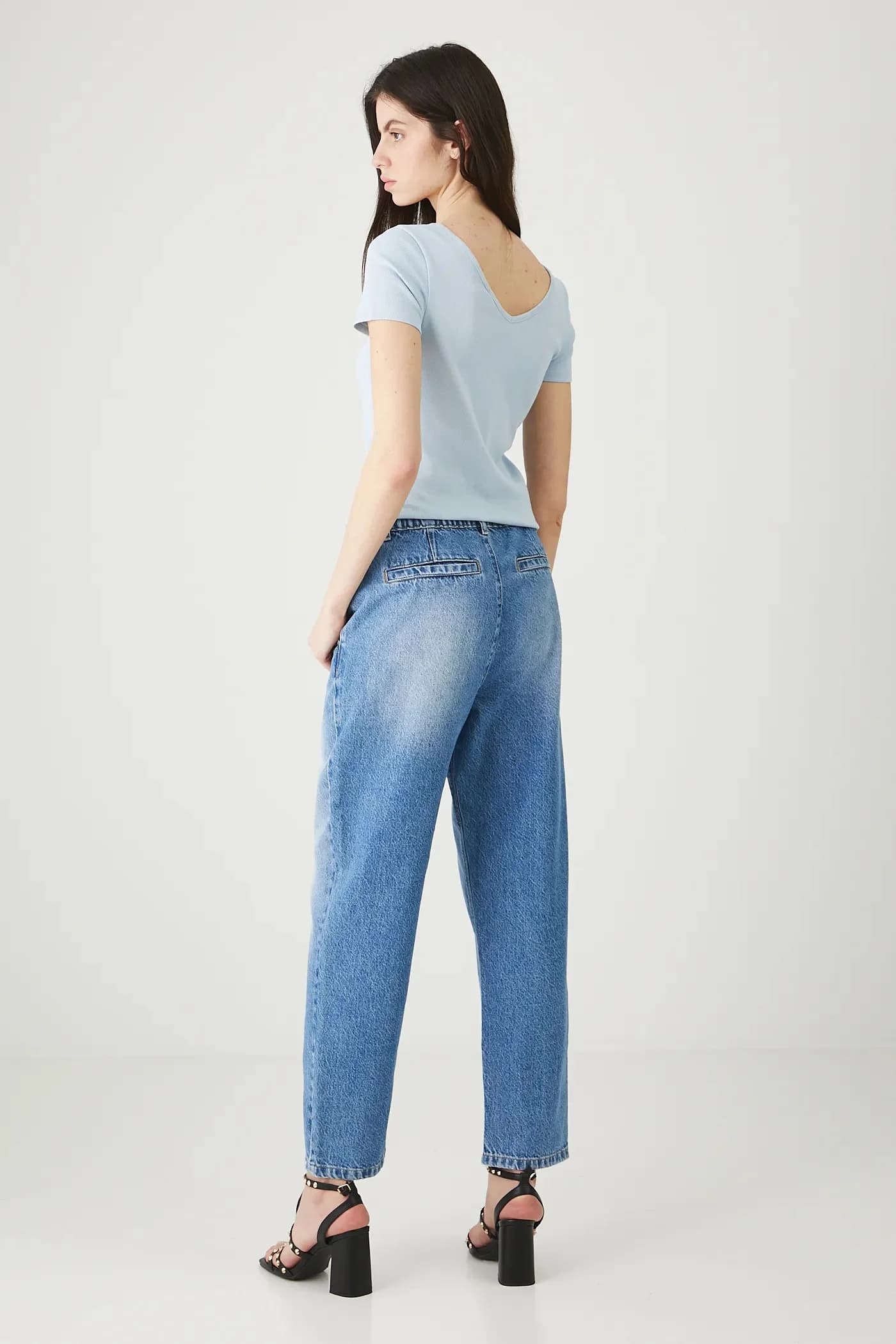 Хлопковые джинсы - фото 3