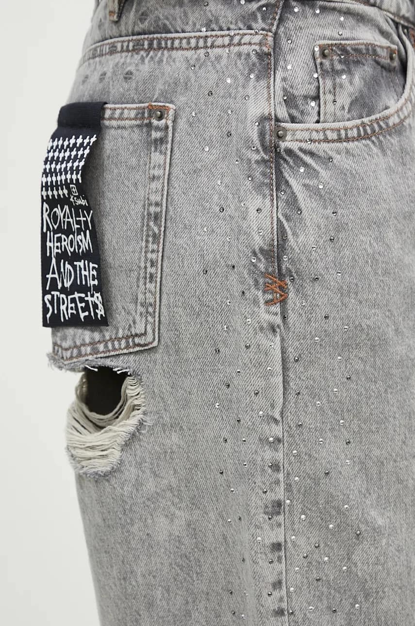 Джинсы Low Rider Dime Krystal Trashed - фото 5