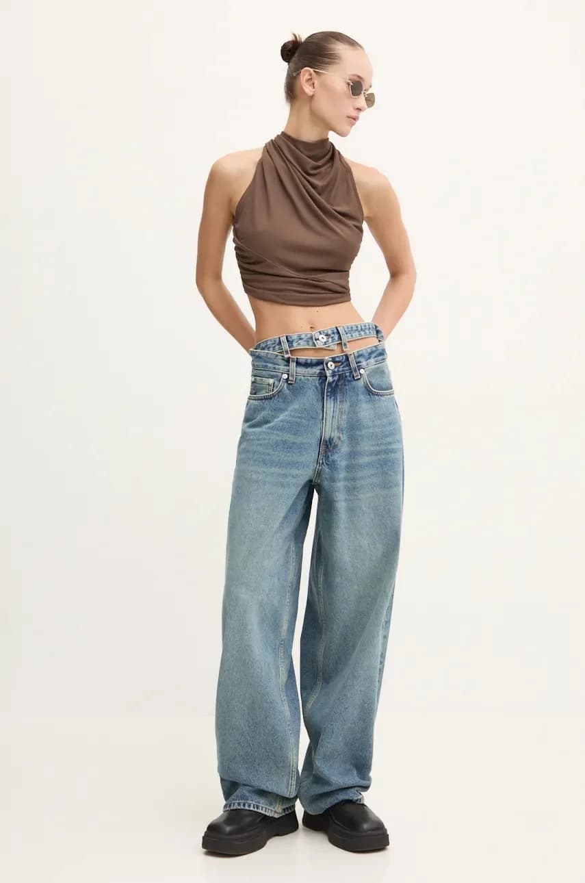 ДЖИНСЫ EVERGREEN С РАЗНЫМ ПОЯСОМ - фото 2