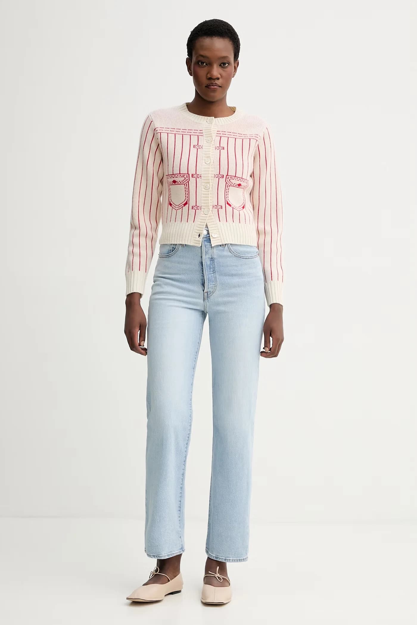 джинсы RIBCAGE STRAIGHT ANKLE - фото 2