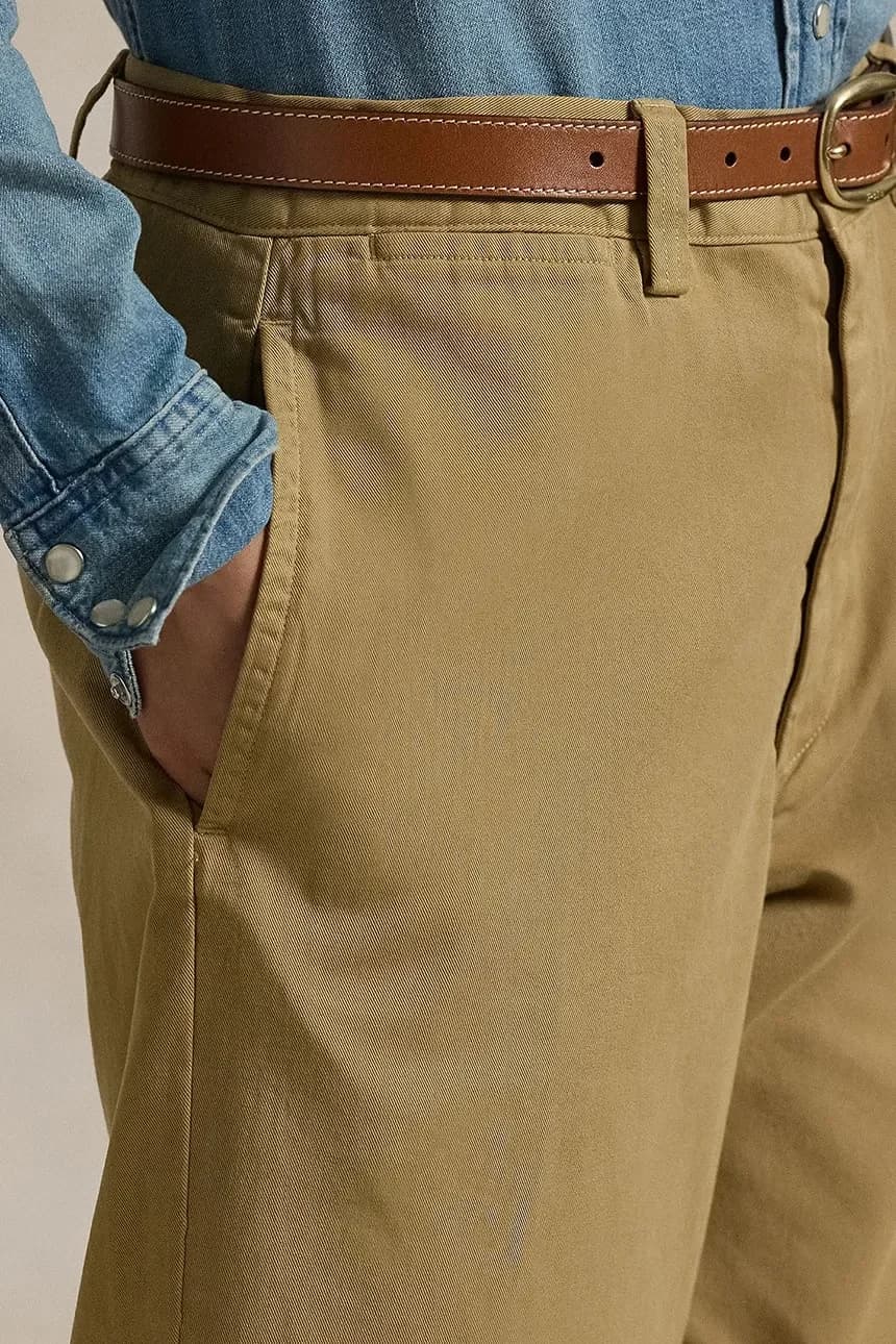 Джинсы-чиносы Str Lg во всю длину на плоской подошве - фото 4