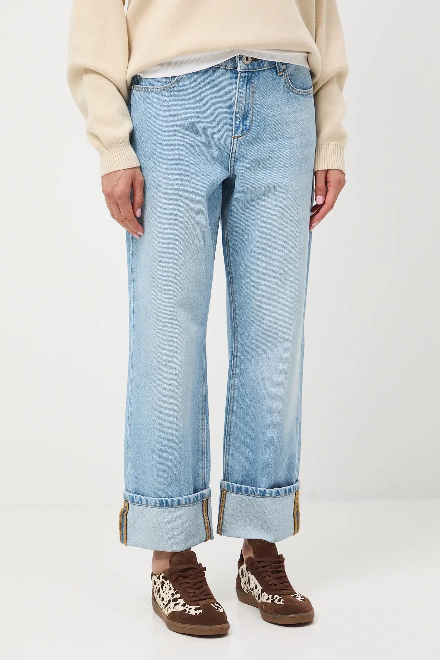 Хлопковые джинсы - фото 2