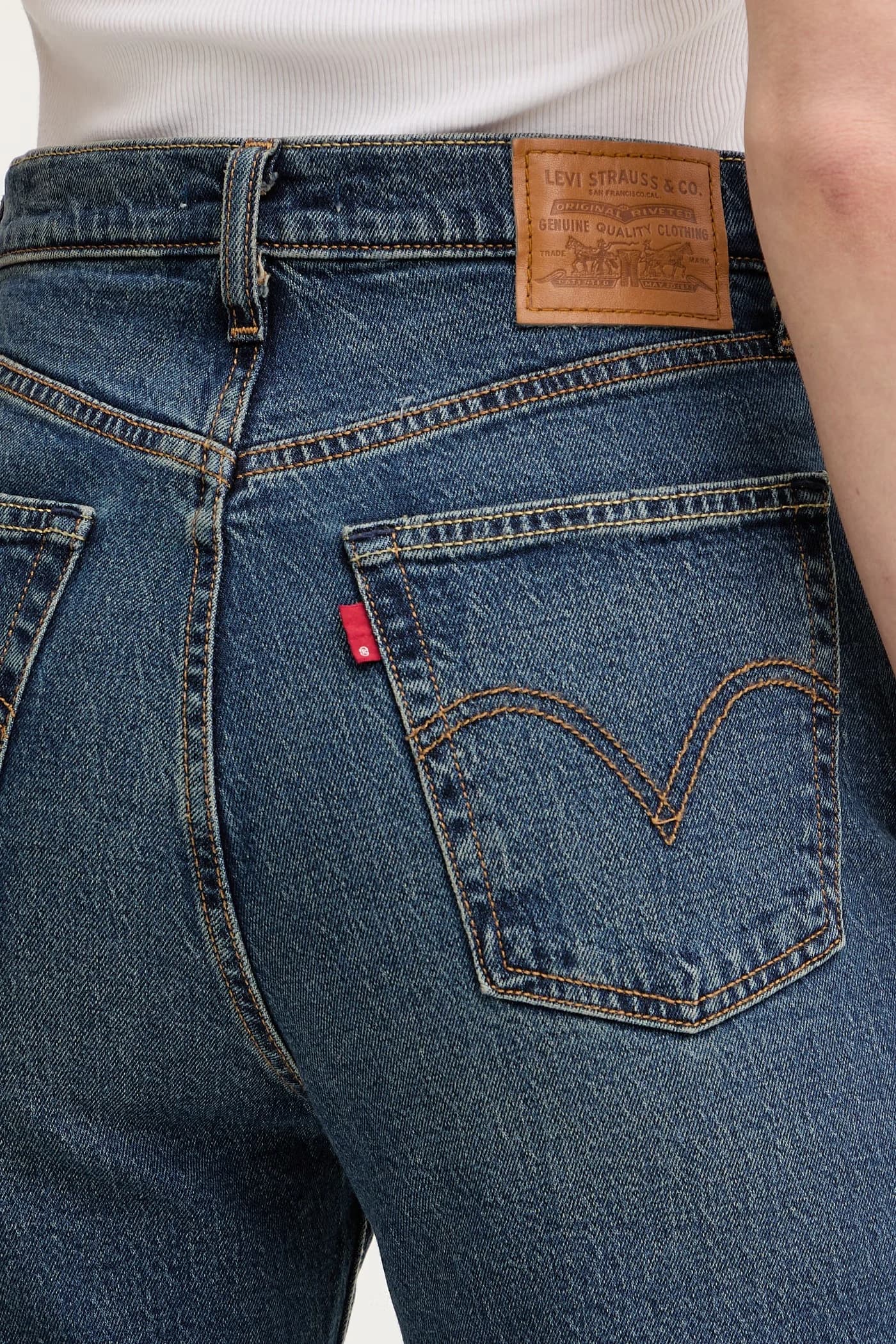 RIBCAGE STRAIGHT ANKLE женские прямые джинсы - фото 4