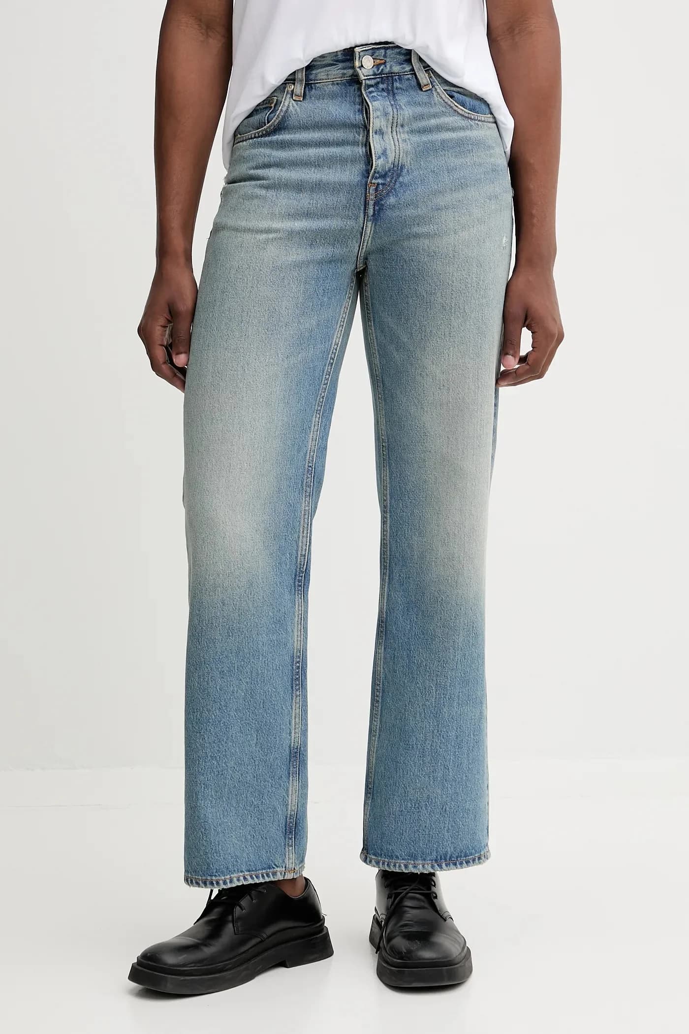 Хлопковые джинсы - фото 4