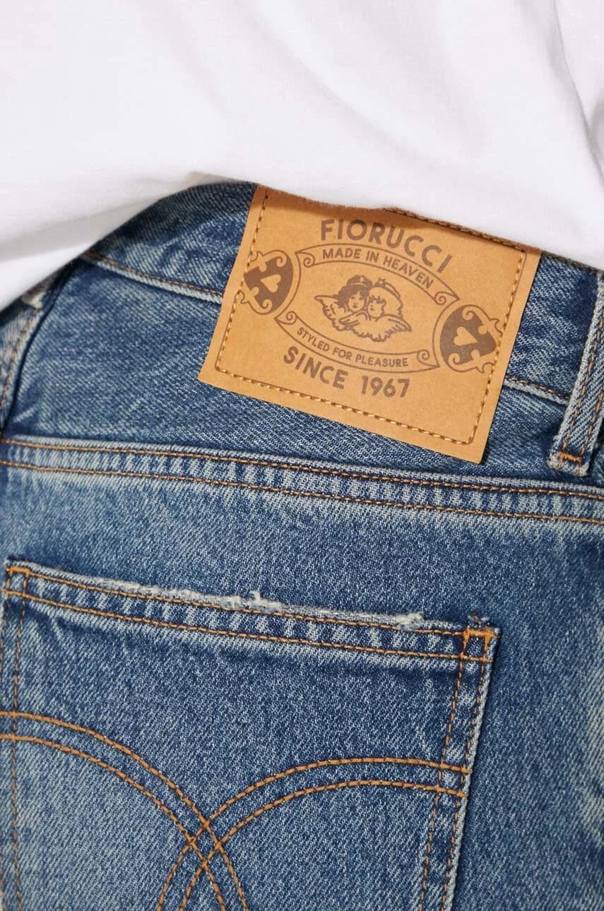 Синие джинсы прямого кроя - фото 5